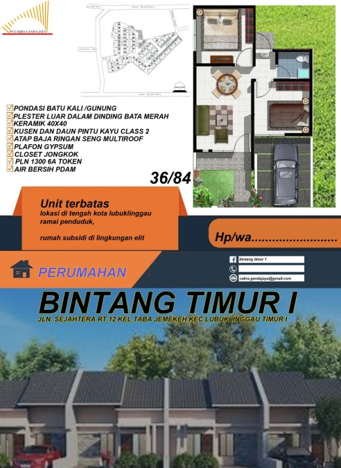 Segera Booking Unit di Perumahan Bintang Timur I
