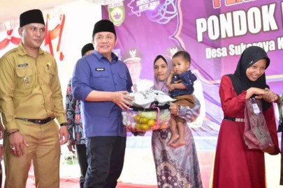 Gubernur Sumsel Tinjau Ponpes Baitul Huda Desa Sukaraya