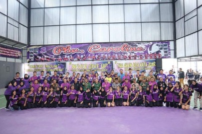 Wali Kota Buka Open Turnamen Bola Voli Caroline Cup 2023