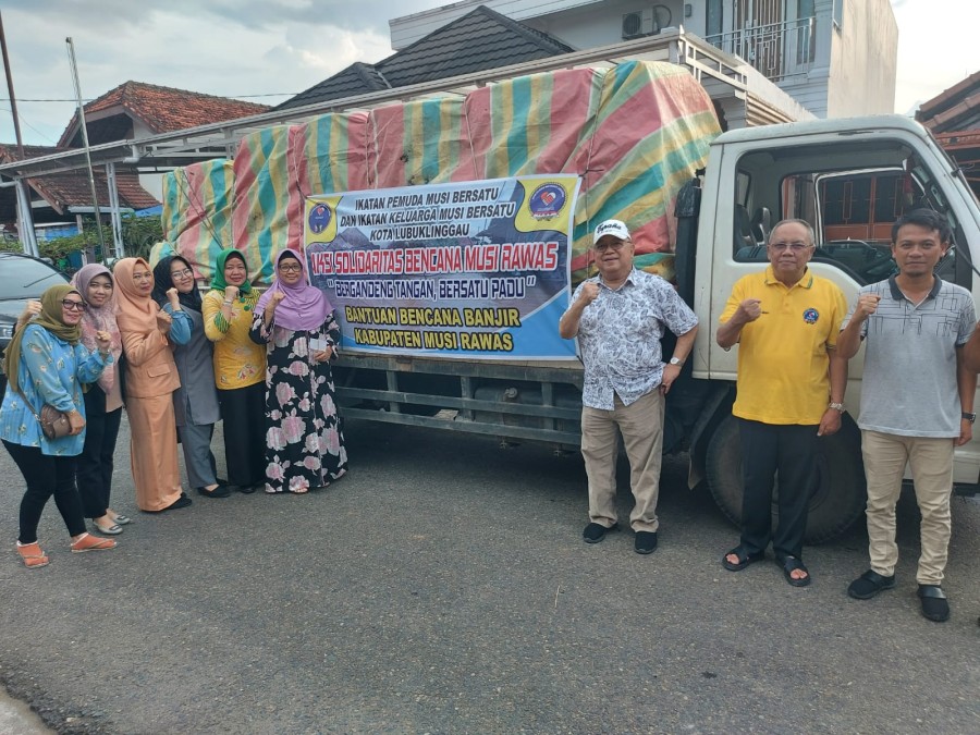 IKMB dan IPMB Kota Lubuklinggau Salurkan Bantuan ke Korban Banjir Musi Rawas