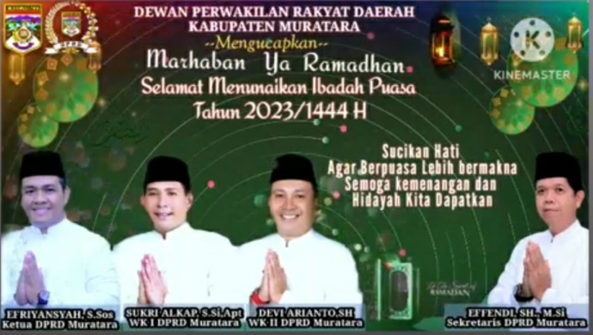 DPRD Kabupaten Musi Rawas Utara Mengucapkan Selamat Menunaikan Ibadah Puasa Ramadhan 1444 H