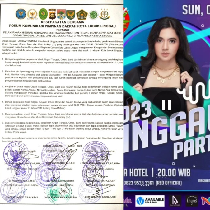 Linggau Party di Hotel Dewinda Batal Sediakan Miras Namun Tetap Akan Tampilkan Musik DJ, Perwali dan Nota Kesepakatan FKPD Tak Ada Artinya