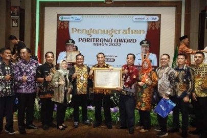 BPJS Anugerahkan Paritrana Award Kepada Wali Kota Lubuklinggau