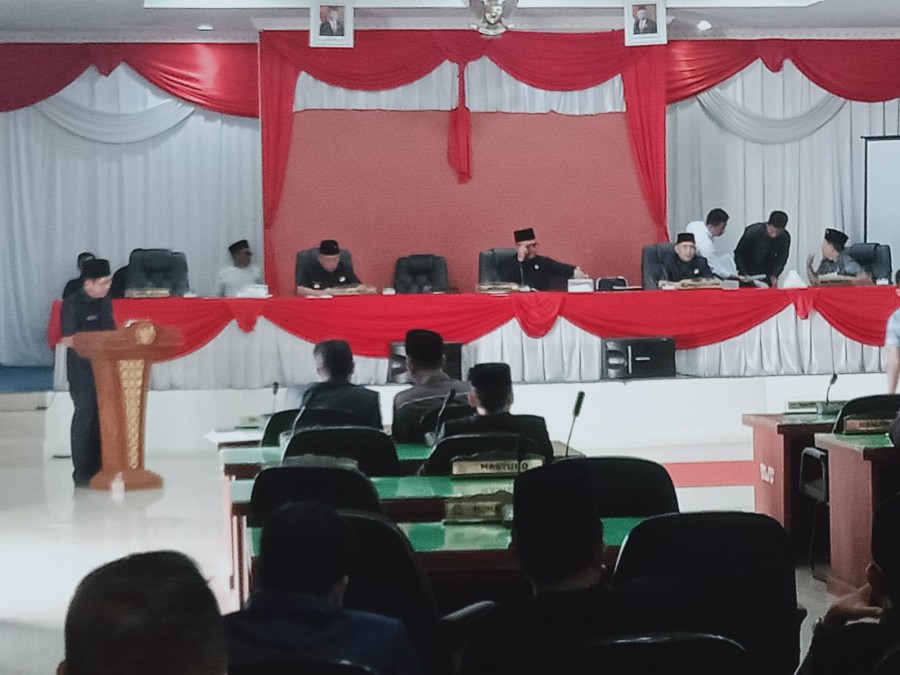 DPRD Muratara Mengelar Paripurna Dalam Rangka Mendengarkan dan Penyampaian LKPJ Bupati Tahun 2022