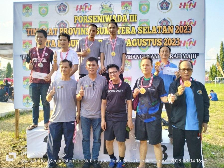Kontingen PWI Kota Lubuklinggau Juara Umum Porseniwada 2023