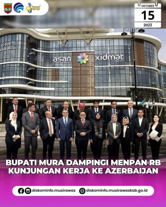 Bupati Musi Rawas Terima Apresiasi dari Kemenpan RB dan Studi Tiru ke Azerbaijan
