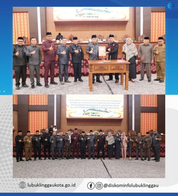 DPRD Sahkan Raperda Usulan Pemkot Lubuklinggau Menjadi Perda