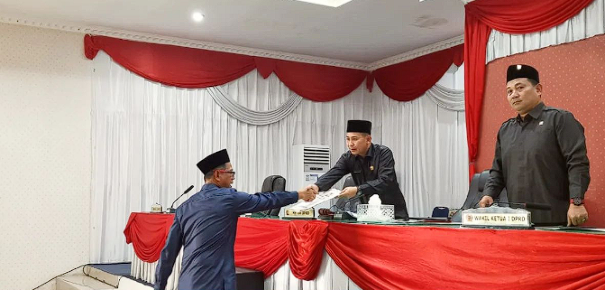 Rapat Paripurna Penetapan Rekomendasi DPRD Kabupaten Muratara tentang LKPJ Bupati Musi Rawas Utara Tahun 2022