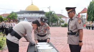 Melalui Kapolres Muba, AKP. Hendra Sutisna Dipromosikan Jabat Kapolsek Keluang