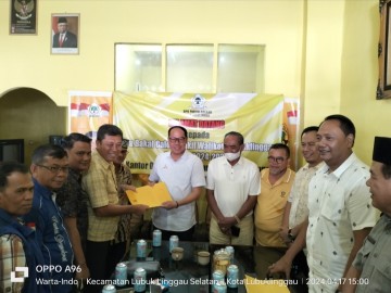 Ingin Membangun Lubuklinggau Taufik Siswanto Daftarkan Diri Sebagai Cawawako ke Golkar
