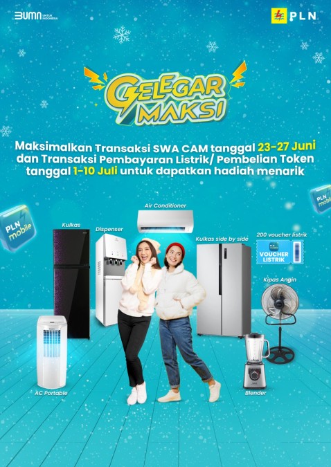 Bayar Listrik di Awal Bulan Pakai PLN Mobile Bisa Dapat Hadiah Kulkas Side by Side dan Berbagai Alat Elektronik