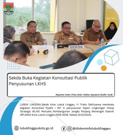 Sekda Buka Kegiatan Konsultasi Publik Penyusunan LKHS