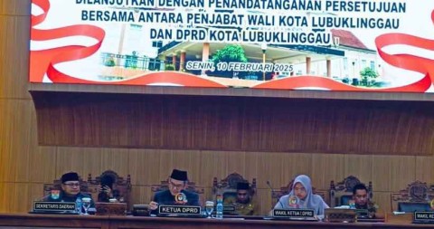DPRD Lubuklinggau Gelar Paripurna Istimewa Penetapan Propemperda