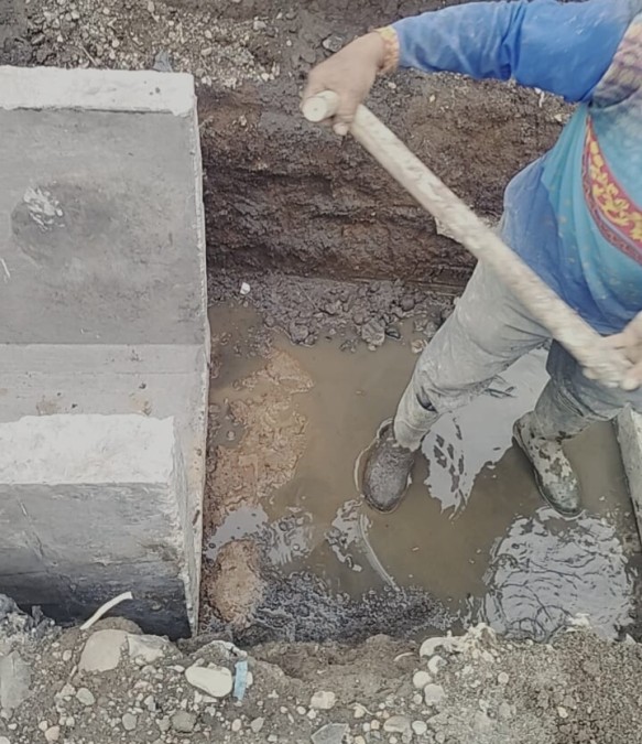 Diduga Menyimpang dari RAB, Drainase di Jl Kenanga 2 Berpotensi Gagal Konstruksi